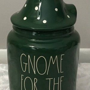 Authentic RAE DUNN "GNOME FOR THE HOLIDAYS" - Canister Jar